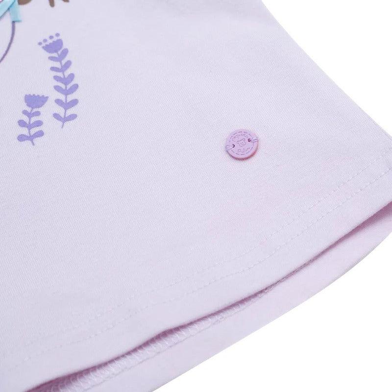 Polera De Bebé Niña Manga Larga Lila - Louicid