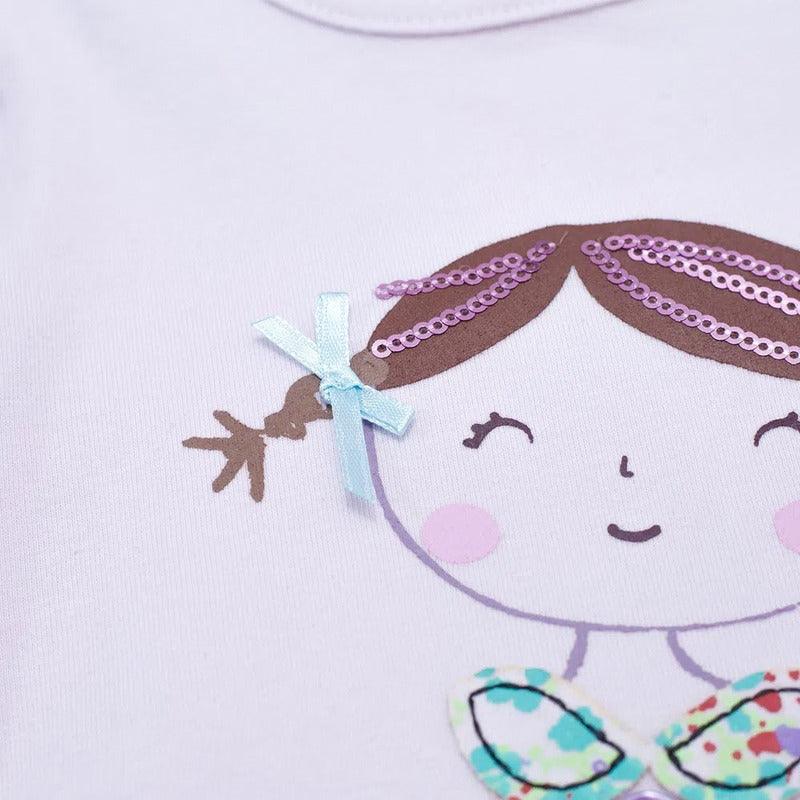 Polera De Bebé Niña Manga Larga Lila - Louicid