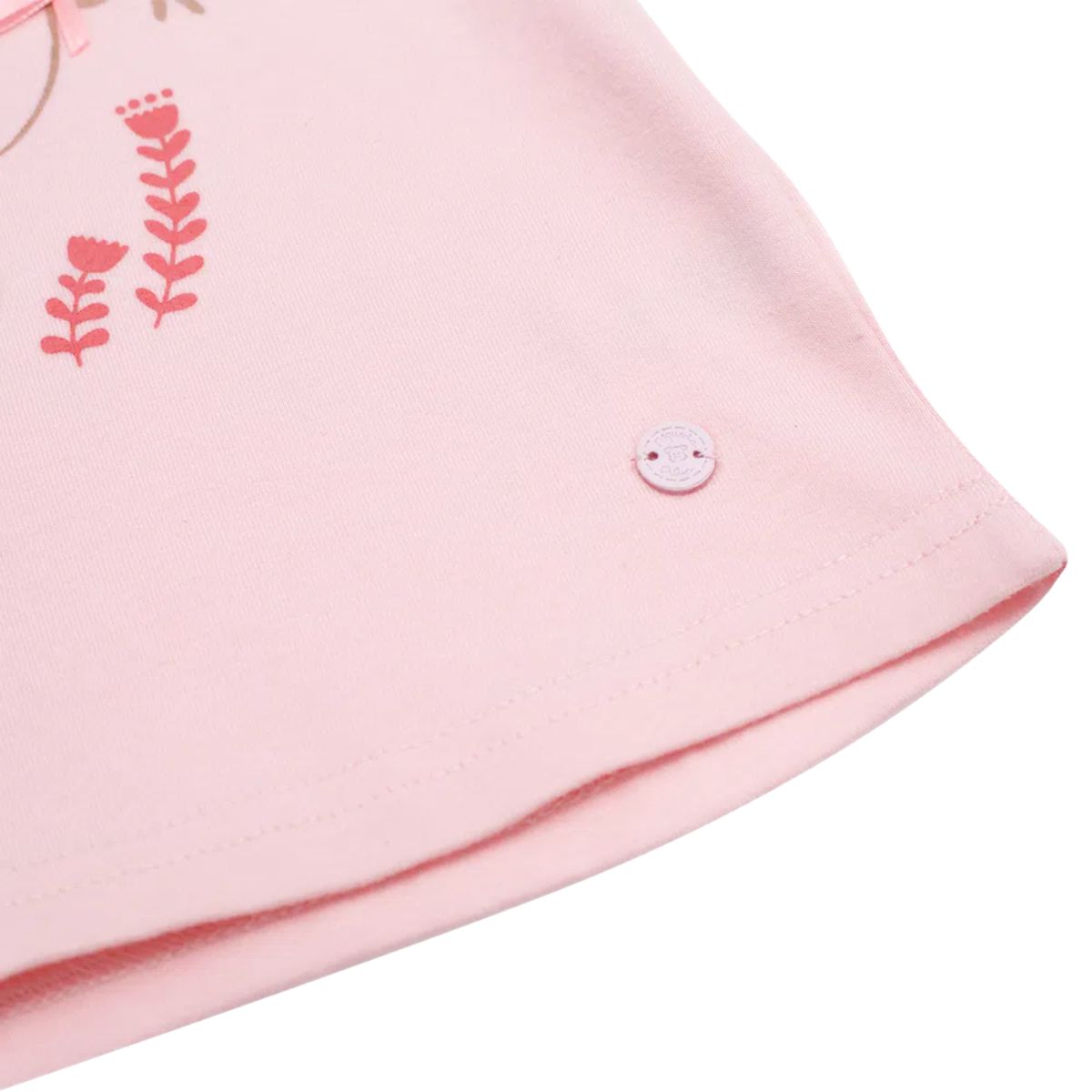 Polera De Bebé Niña Manga Larga Rosado - Louicid