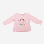 Polera De Bebé Niña Manga Larga Rosado - Louicid