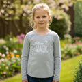 Polera Niña Manga Larga Gris - Louicid