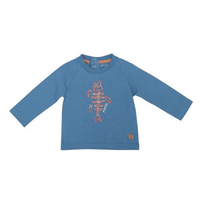 Polera Manga Larga Para Bebé Niño Azul - Louicid
