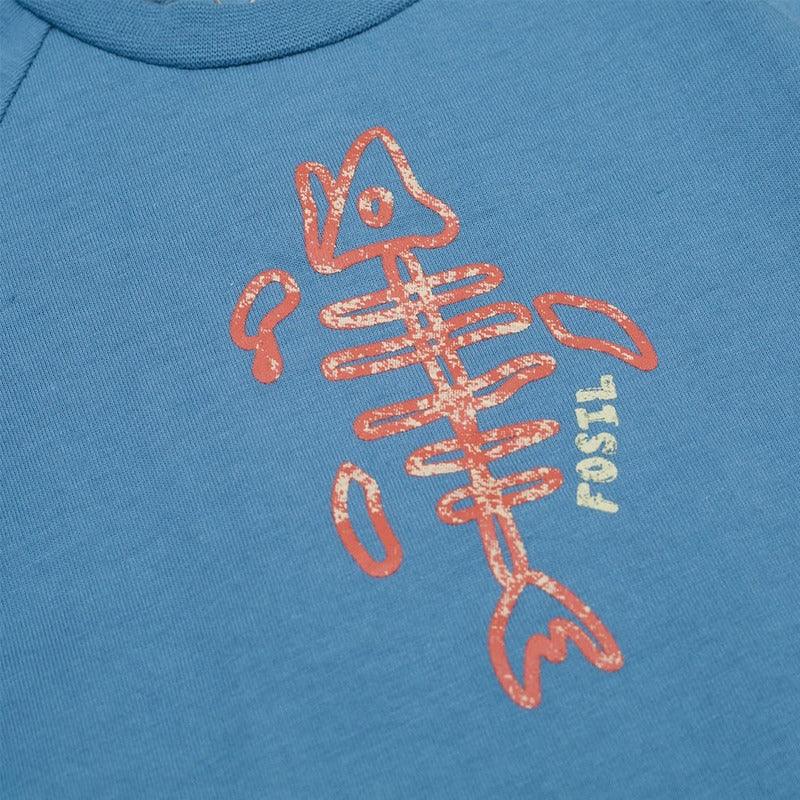 Polera Manga Larga Para Bebé Niño Azul - Louicid