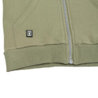 Polerón Niño Cierre Camuflado Verde Logo - Louicid