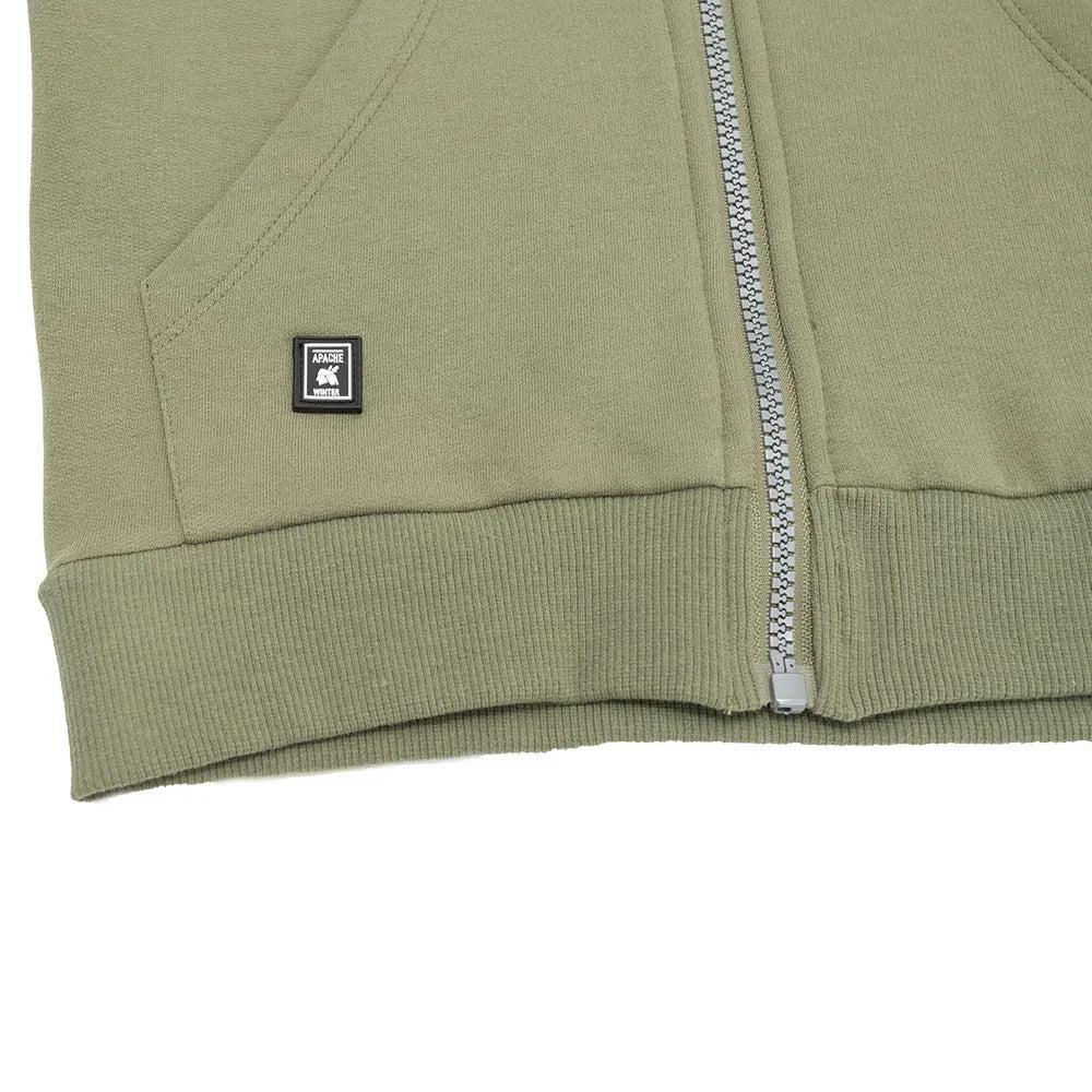Polerón Niño Cierre Camuflado Verde Logo - Louicid