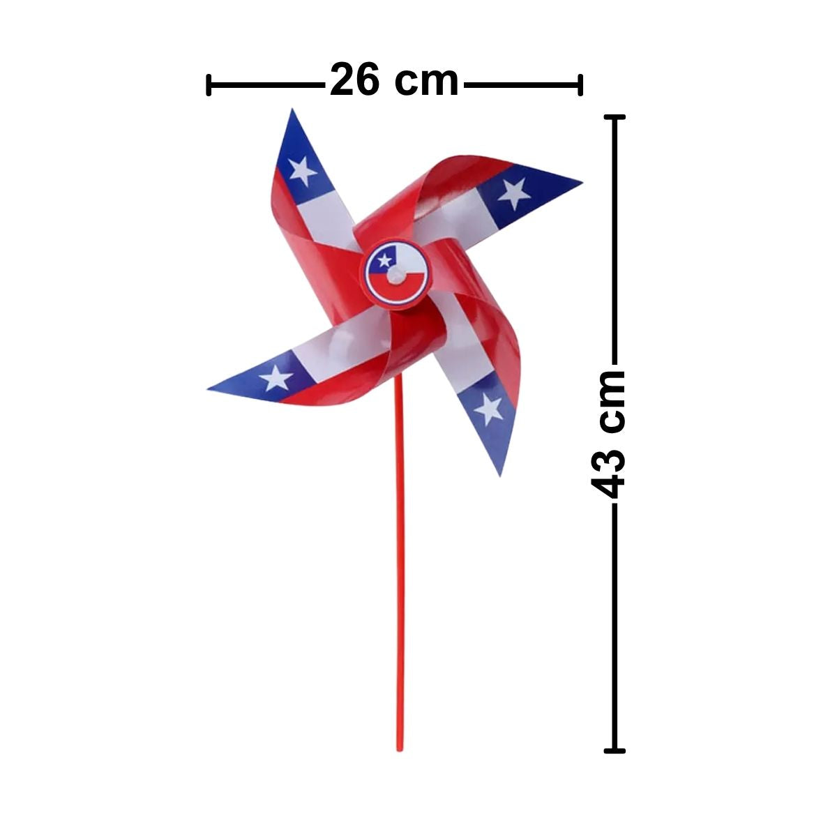 Remolino Fiestas Patrias 43x26cm Tricolor Medidas - Louicid