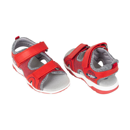 Sandalia Niño Doble Velcro Roja - Louicid