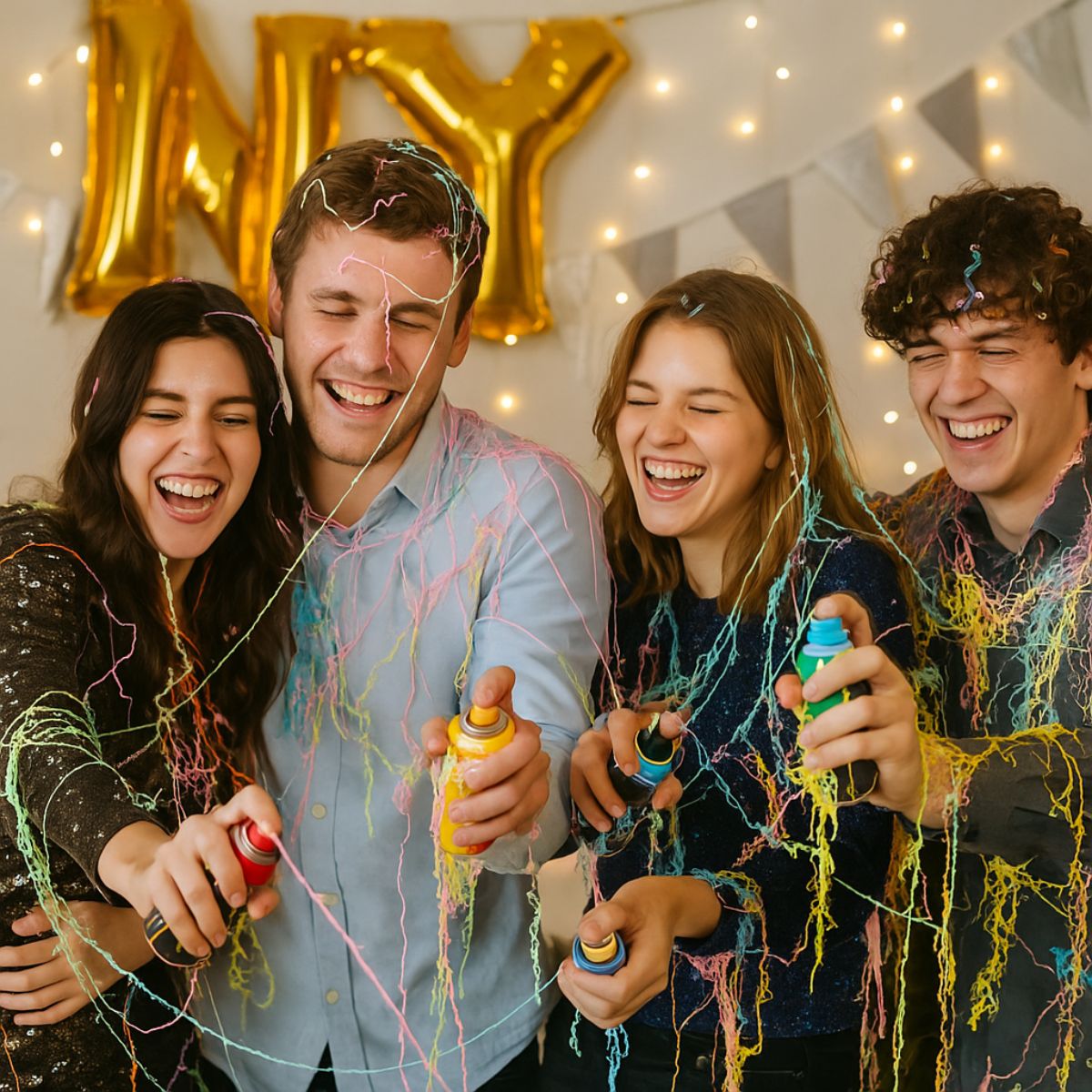 Serpentina En Spray De 250ml Para Navidad & Año Nuevo - Louicid