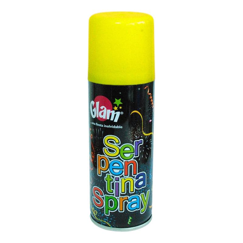 Serpentina En Spray De 250ml Para Navidad & Año Nuevo Amarillo - Louicid