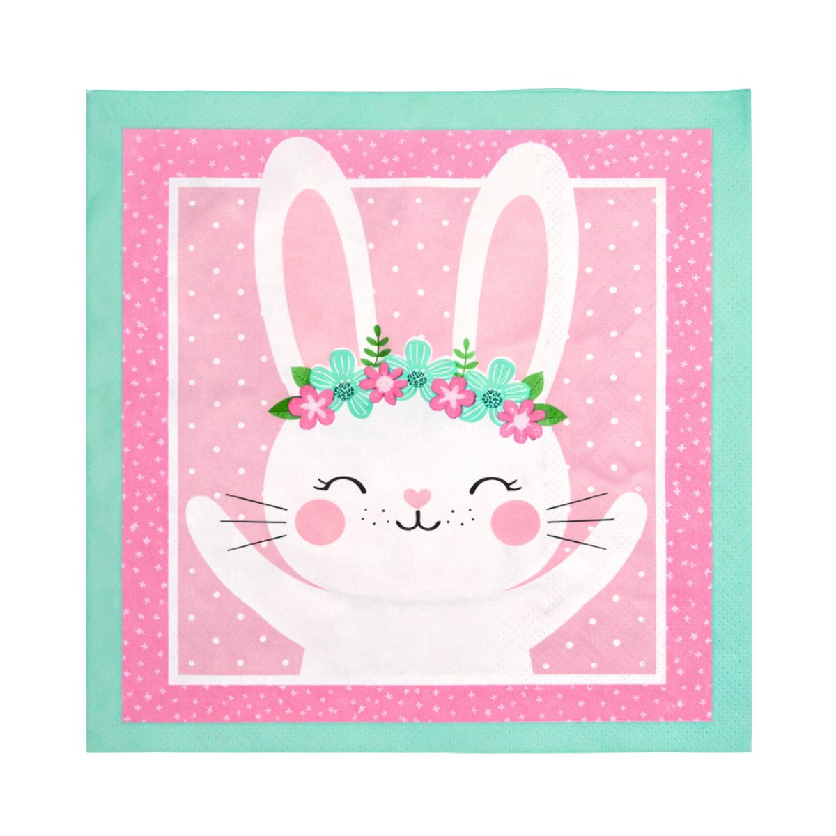 Servilleta Conejita Feliz Para Pascua 20 Piezas Primer Diseño - Louicid