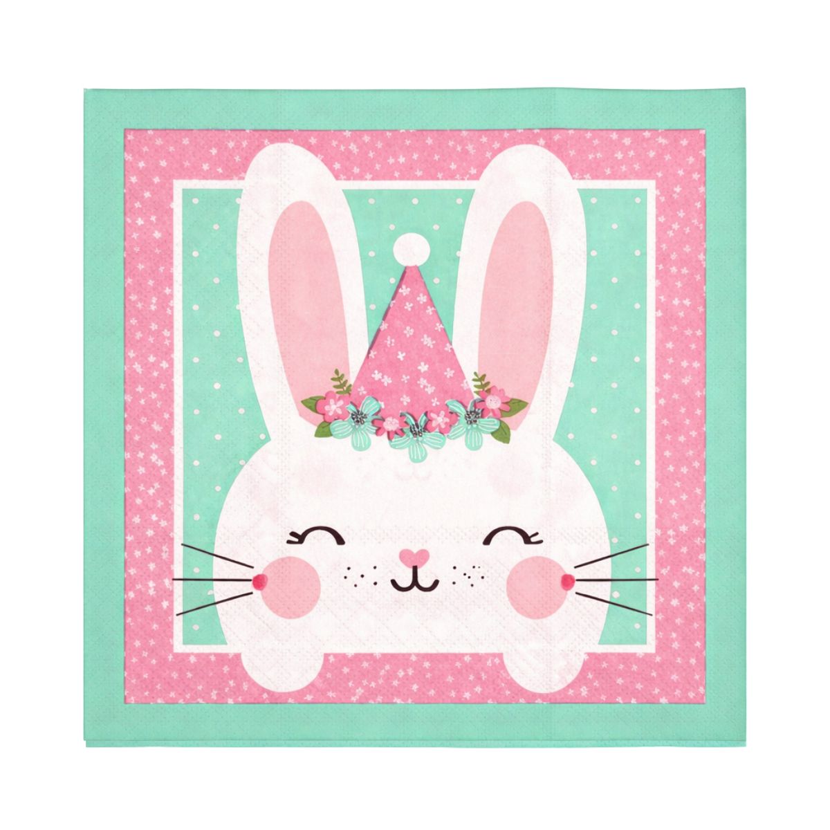 Servilleta Conejita Feliz Para Pascua 20 Piezas Segundo Diseño - Louicid