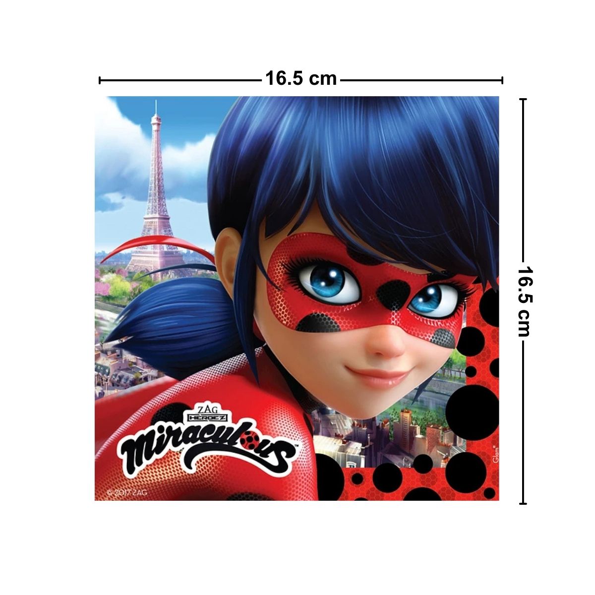 Servilleta Cumpleaño Ladybug 12pzas - Louicid