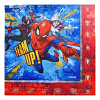 Set 12 Servilletas Spiderman 33x33cm Para Cumpleaños - Louicid
