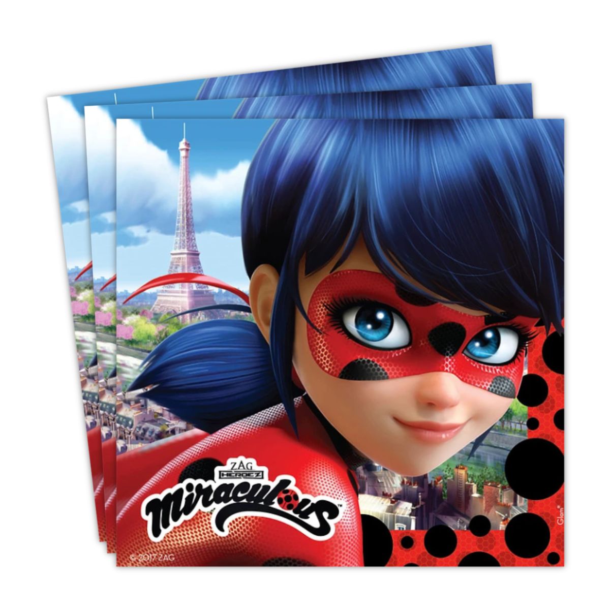 Servilletas Cumpleaños Ladybug 12pzas - Louicid