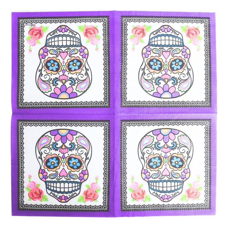Servilletas De Papel Catrina 10pcs Halloween Big Party - Louicid