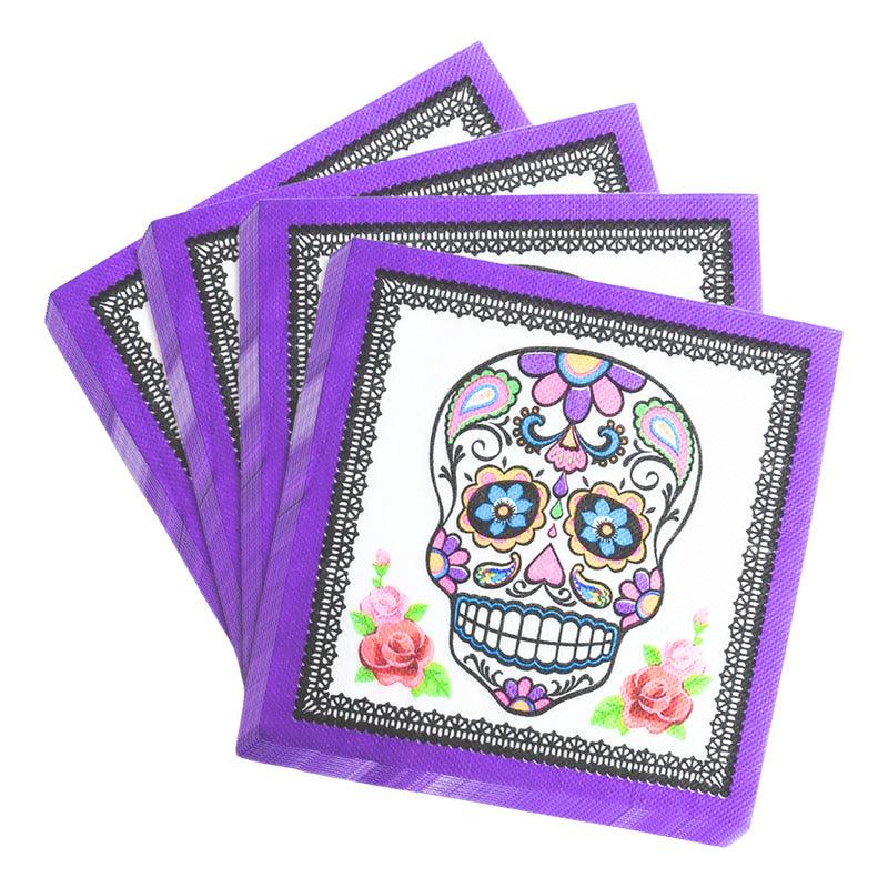 Servilletas De Papel Catrina 10pcs Halloween Big Party - Louicid