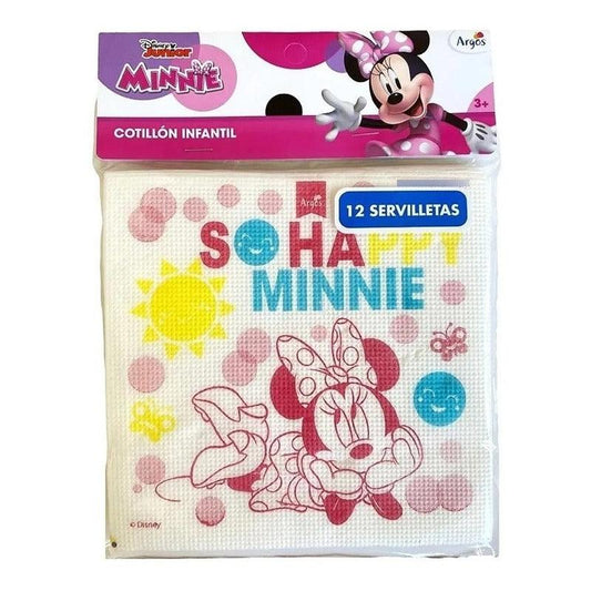 Servilletas De Papel Minnie Pop 12pcs Para Cumpleaños Argos - Louicid