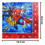 Set 12 Servilletas Spiderman 33x33cm Para Cumpleaños - Louicid