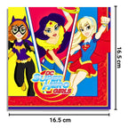 Set 12 Servilletas Super Hero Girls Para Cumpleaños - Louicid