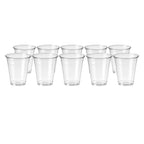 Set 10 Vasos Plásticos Transparente 500cc - Louicid