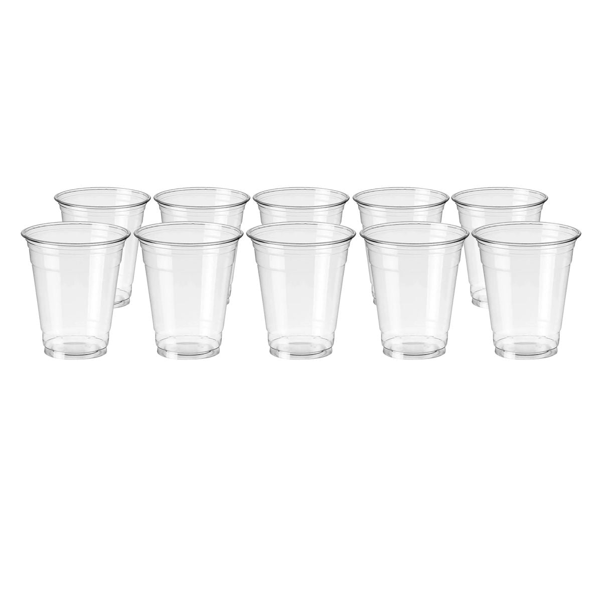 Set 10 Vasos Plásticos Transparente 500cc - Louicid