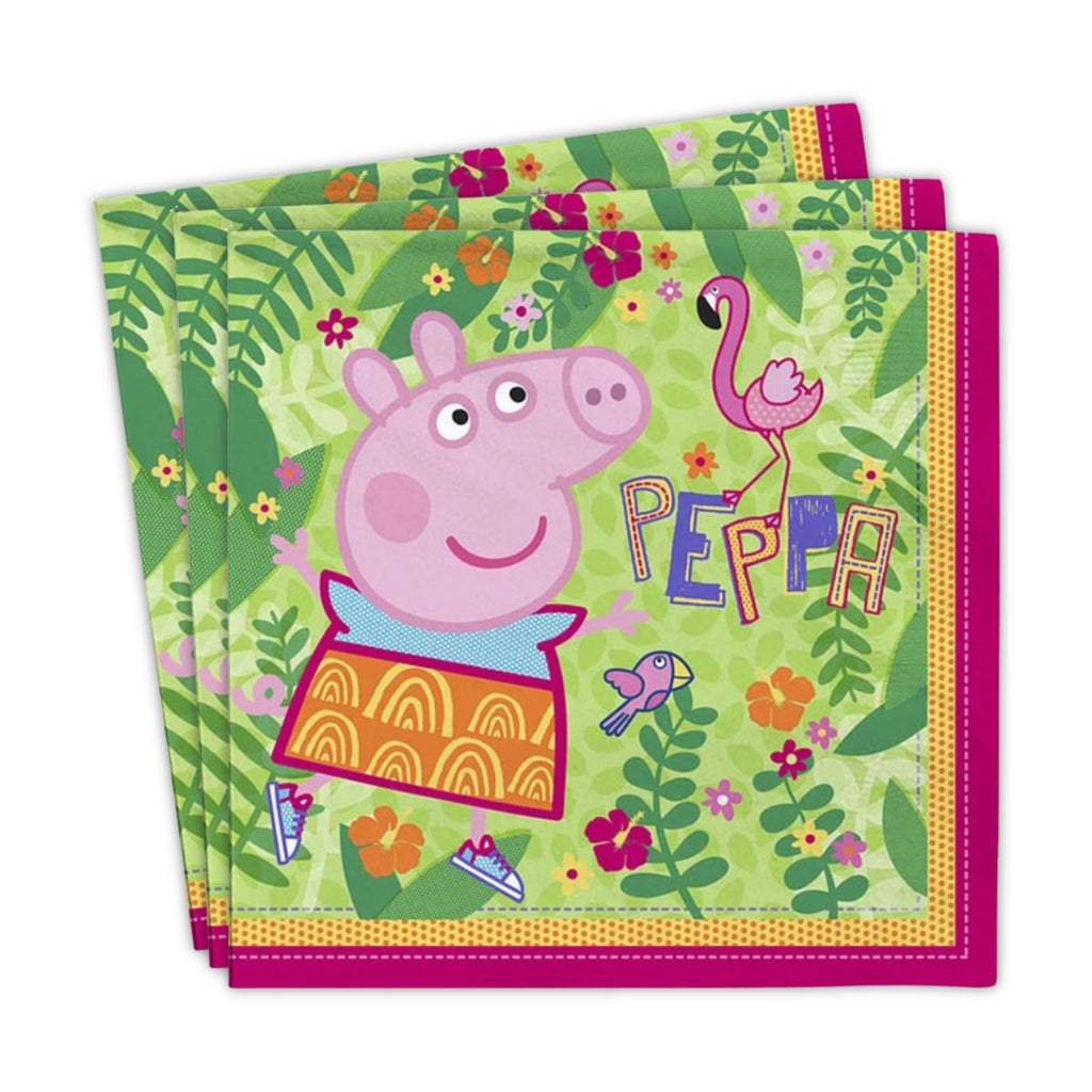 Set 12 Servilletas Peppa Pig Para Cumpleaños - Louicid