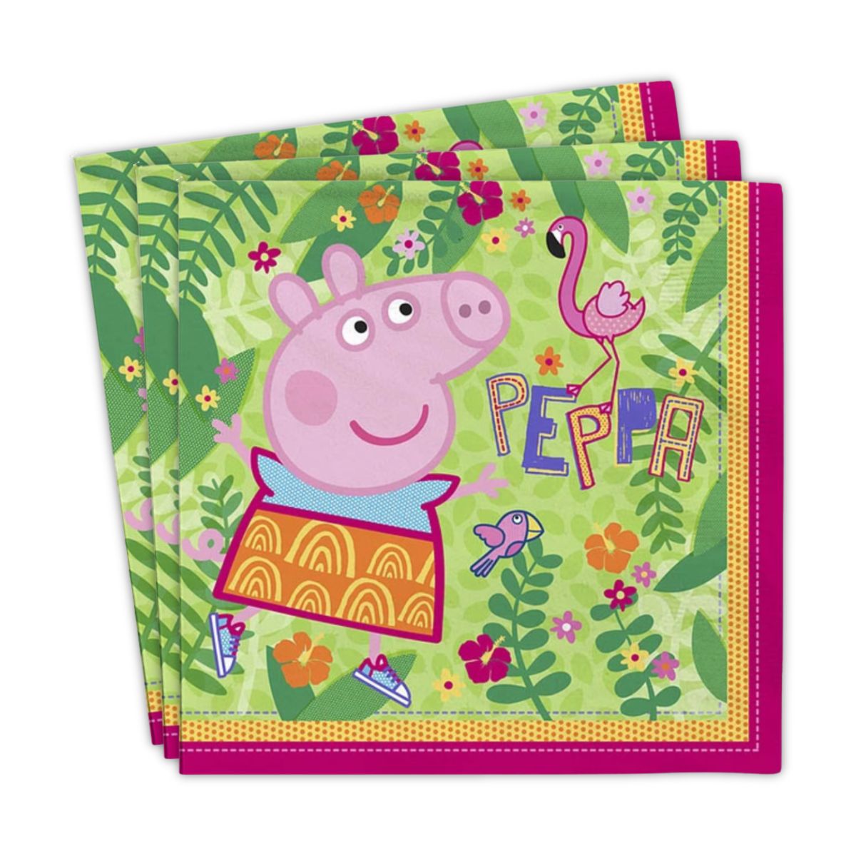 Set 12 Servilletas Peppa Pig Para Cumpleaños - Louicid