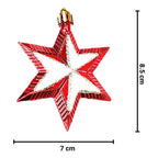 Set 2 Estrellas Hexagrama Adorno Navideño Para Arbolito - Louicid