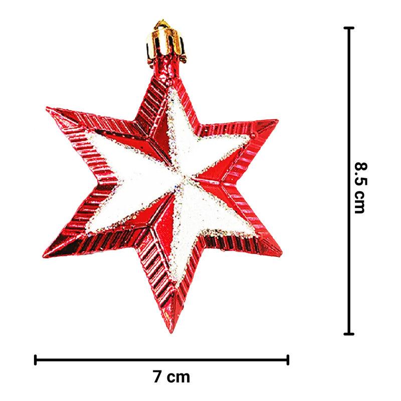 Set 2 Estrellas Hexagrama Adorno Navideño Para Arbolito - Louicid