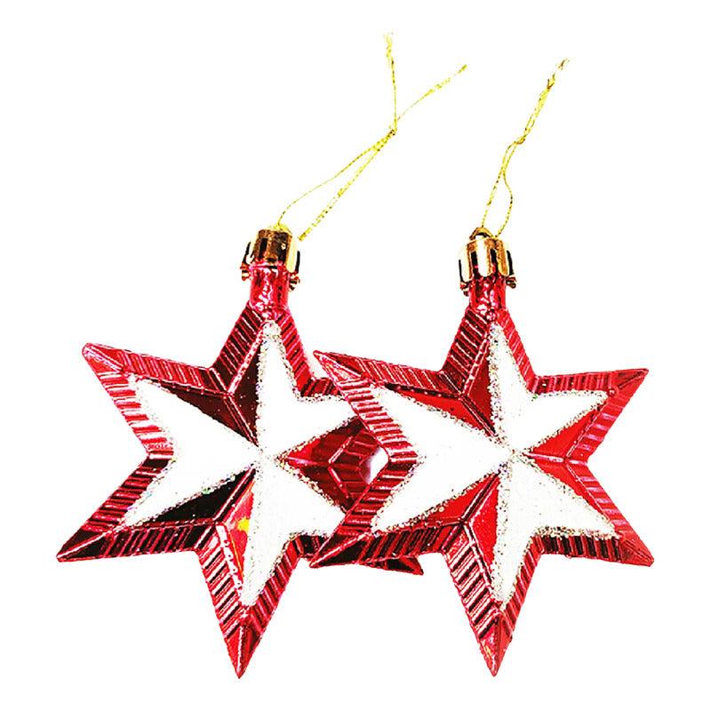 Set 2 Estrellas Hexagrama Adorno Navideño Para Arbolito - Louicid