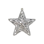 Set 3 Estrellas Tricolor Adorno Navideño Gris - Louicid