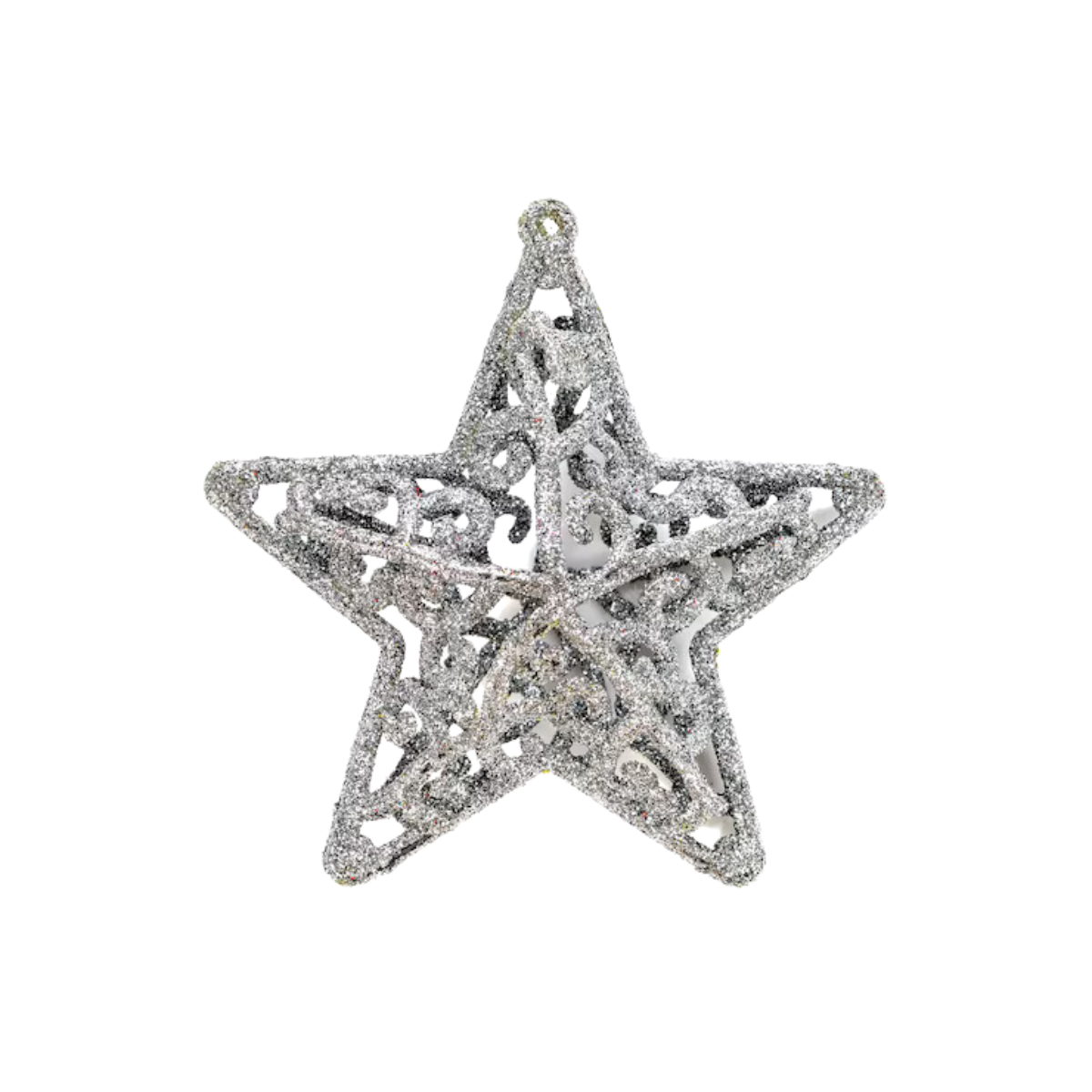 Set 3 Estrellas Tricolor Adorno Navideño Gris - Louicid