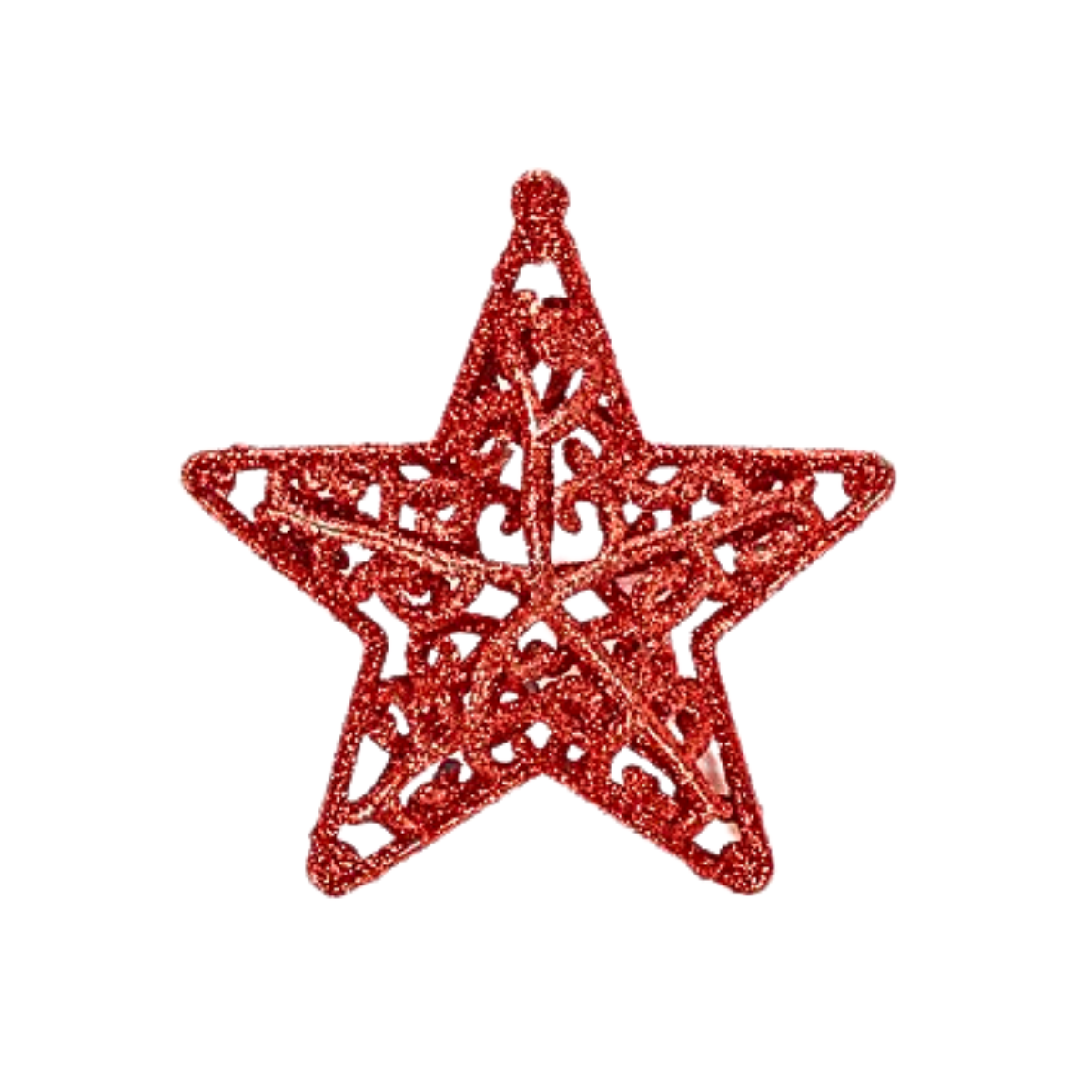 Set 3 Estrellas Tricolor Adorno Navideño Rojo - Louicid