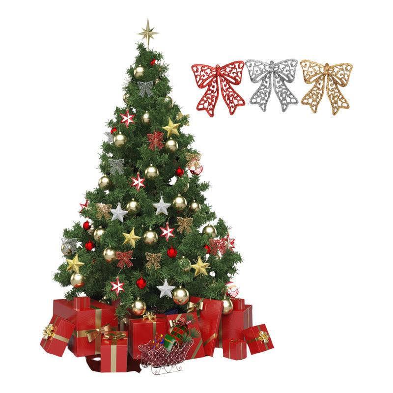 Set 3 Lazos Tricolor Adorno Navideño Para Arbolito - Louicid
