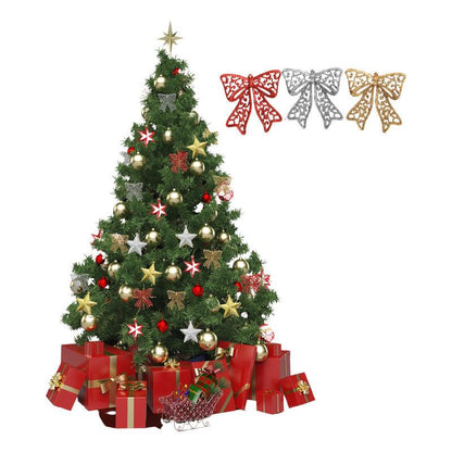 Set 3 Lazos Tricolor Adorno Navideño Para Arbolito - Louicid