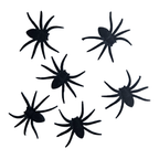 Set 6 Arañas Negras Halloween - Louicid