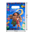 Set 6 Bolsas Moana Para Dulces Sorpresa Azul  Medidas - Louicid