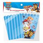 Set 6 Cajitas Pop Corn Paw Patrol Para Cumpleaños - Louicid