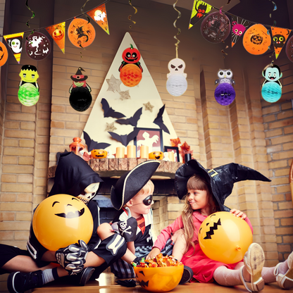 Set 6 Colgantes Halloween Con Esfera 3D Decoración Hogar - Louicid