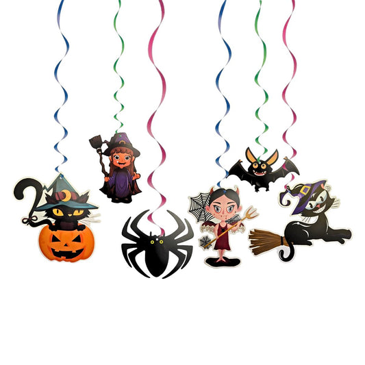 Set 6 Colgantes Halloween Figuras - Louicid