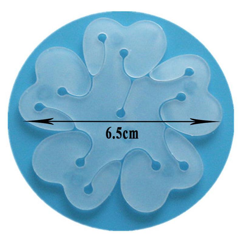 Set De 6 Moldes Plásticos Para Hacer Flores De Globos - Louicid