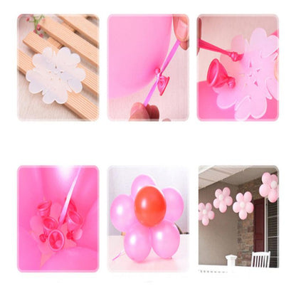Set De 6 Moldes Plásticos Para Hacer Flores De Globos - Louicid