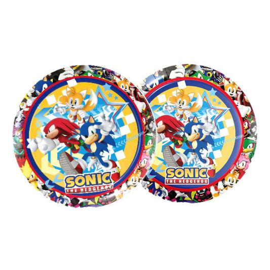 Plato Sonic El Erizo Sega 6pcs Cumpleaños Party Express - Louicid