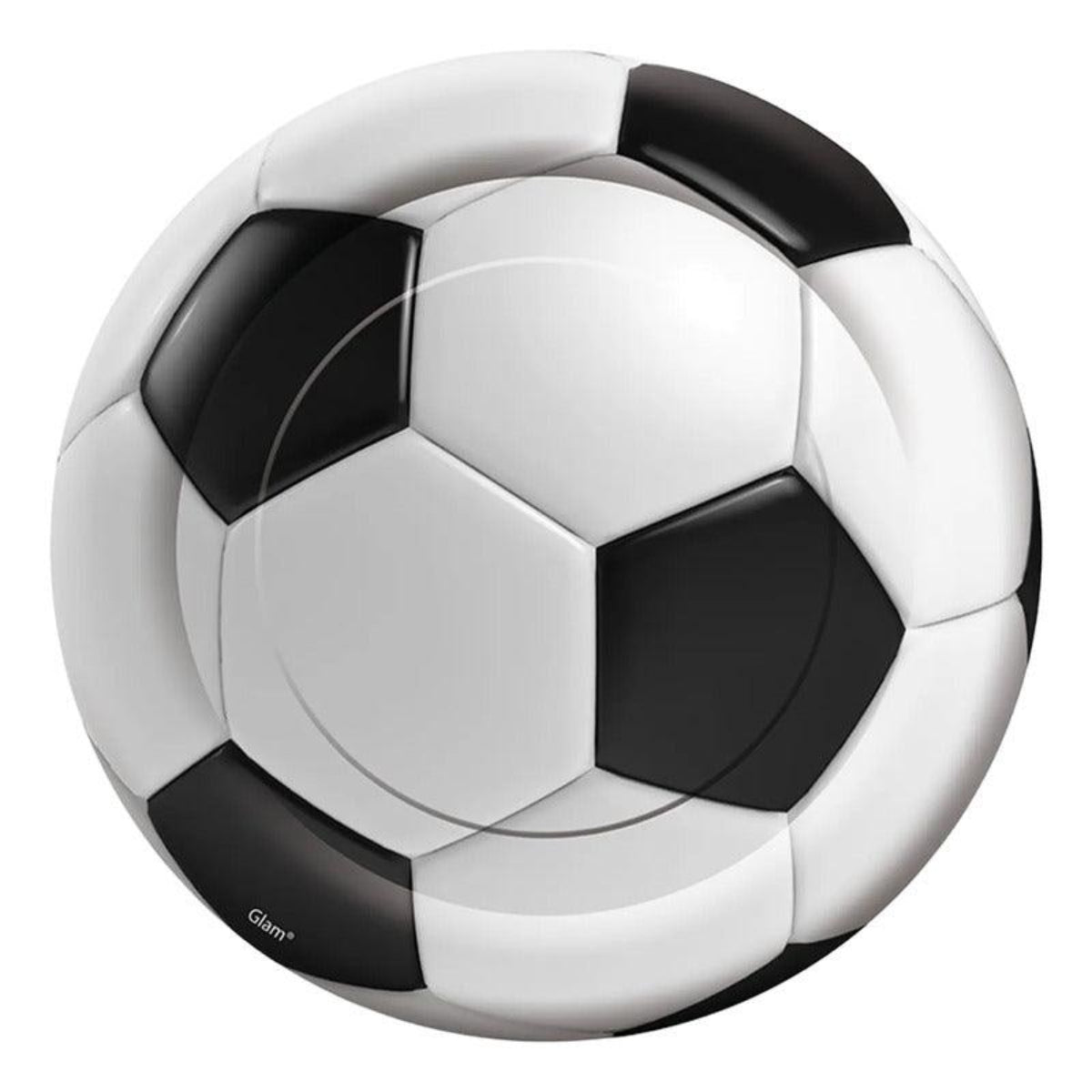 Plato De Cartón Pelota Futbol 6uds Para Cumpleaños - Louicid