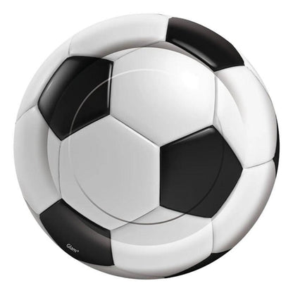 Plato De Cartón Pelota Futbol 6uds Para Cumpleaños - Louicid