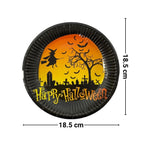 Set 6 Platos Happy Halloween 18cm Medidas - Louicid