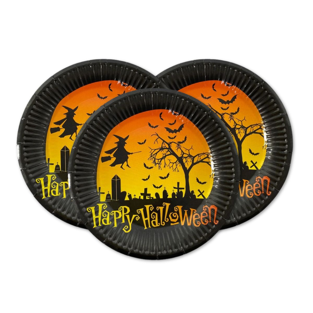 Set 6 Platos Happy Halloween 18cm - Louicid