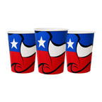 Set 6 Vasos Bandera Chilena Fiestas Patrias - Louicid