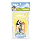 Set 6 Vasos Bluey 270cc Para Cumpleaños - Louicid