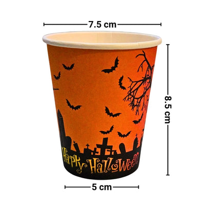 Set 6 Vasos Happy Halloween Medidas - Louicid